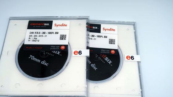 Round Shape Polycrystalline Diamond PCD Blank Thickness 2mm